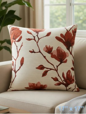 Magnolia Print Cushion & Filler
